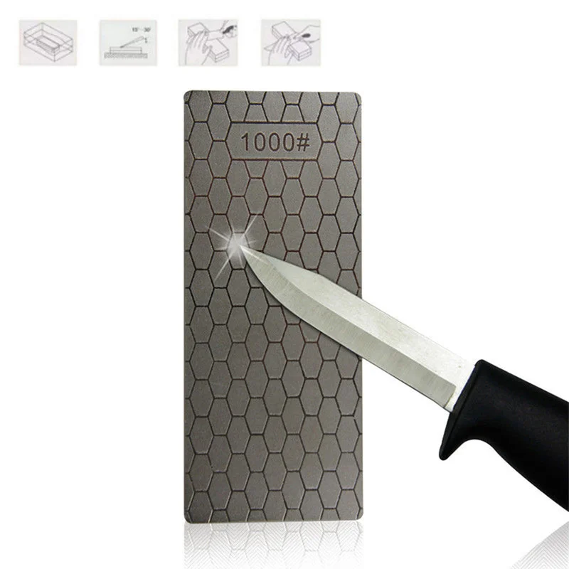 

Professional 400 or 1000 Thin Diamond Sharpening Stone Knives Diamond Plate Whetstone Knife Sharpener Grinder Honing Tools