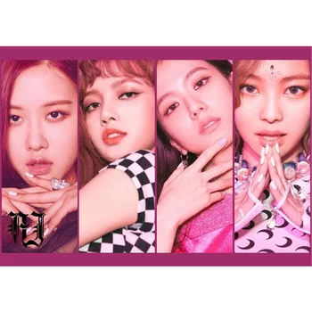 

SQUARE UP Poster Fan Gift 42*30CM JISOO JENNIE ROSÉ LISA