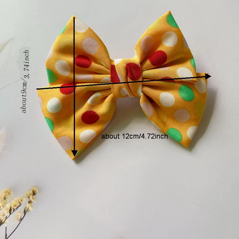Children New Candy Color Dots Large Hair Bow Hairclips Girls Cute Plaid Bowknot Barrette Kids Hair Clips Baby Hairgrips Headwear