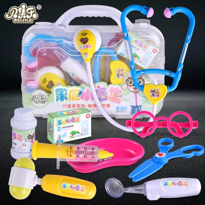 

Children Model Play House Doctor Toy Princess Set Nurses Echometer Toolbox Doctor Set Little Girl Baby