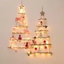Рождественские украшения в скандинавском стиле, искусственные елки, деревянные елки, настенные украшения, новогодняя Детская комната, рождественские украшения