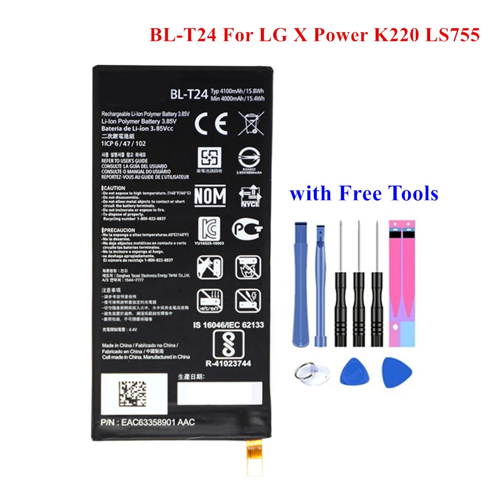 Новые запасные Батарея BL T24 для LG X Мощность K220 K220DS K220DSK K220DSZ K220Y K220Z LS755 US610 K450 F750K