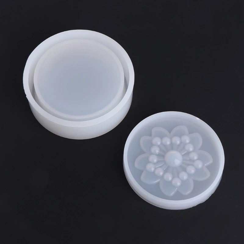 

Silicone Mold Storage Box Heart Moon Sakura Crown Shape Jewelry Making DIY Craft DXAA