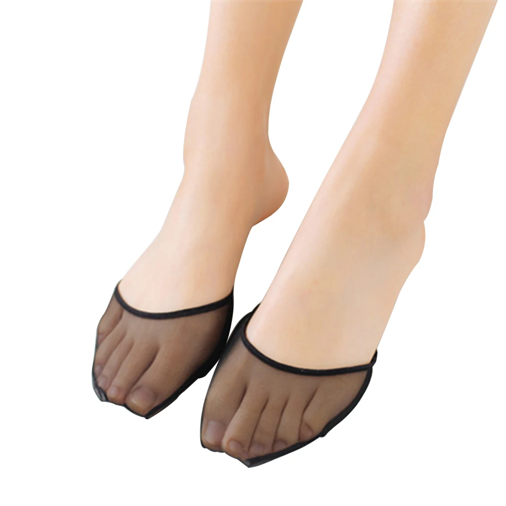 

Women Slip Resistant Socks Toeless Heelless Useful Toe Pads Invisible Liner Summer Half Yard Foot Care Forefoot Pain Relief