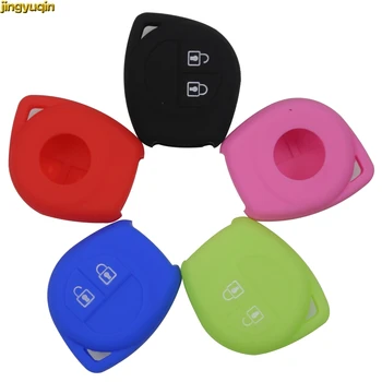 

Jingyuqin 10pcs 2 Buttons Remote Silicone Car Key Case Fob Protect Cover for Mazda Suzuki SX4 Swift Vitara Car Styling