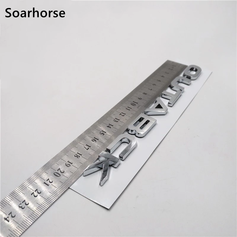  Chrome Letters Sticker For Subaru Outback Rear Lift Tail gate Trunk Badge Emblem