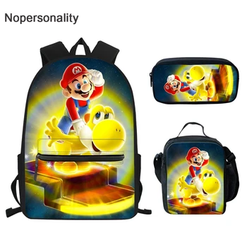 

Nopersonality Super Mario Print School Bags for Kids Boys Cute Cartoon Children's School Bookbag Elementary School Bagpack Girls