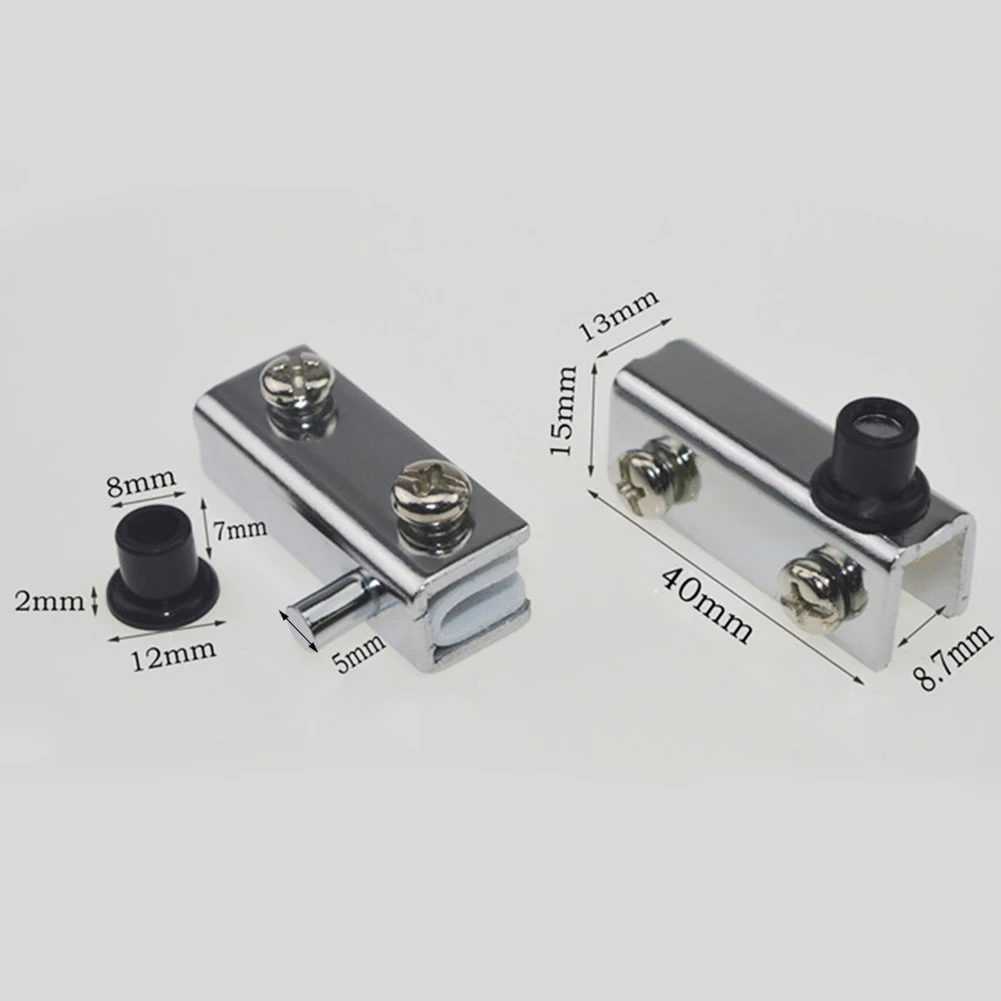 1 pair Glass Door Pivot Hinge Cabinet Clamp Hinge Anti-Corrosion Metal Ironmongery Flush-fitting Wardrobe TV Cabinets Bookcases stainless steel hinges door hinges