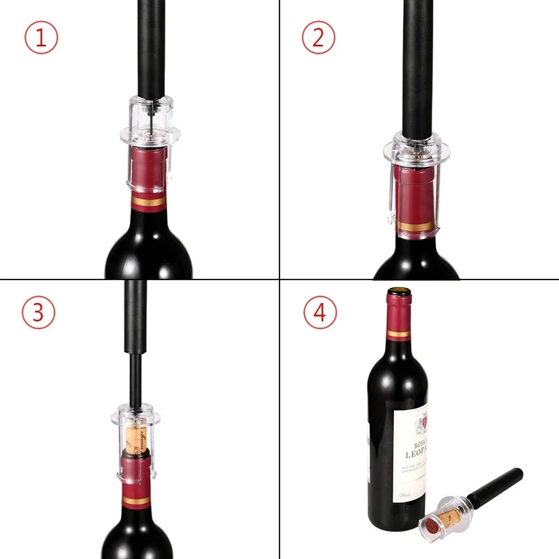 Wine Opener Air Pump Bottle Opener Air Pressure Vacuum Wine Stopper Beer Lid Opener Corkscrew Corks Out Tool Kitchen Accessories