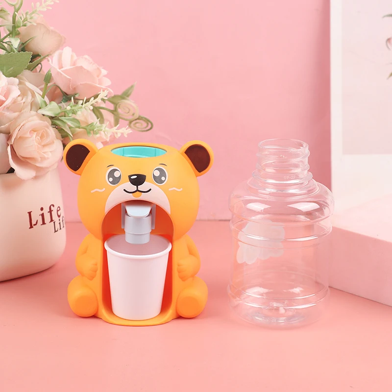 Cartoon Kitchen Toy Mini Water Dispenser For Children Gift Cute Water Juice Milk Drinking Fountain Simulation