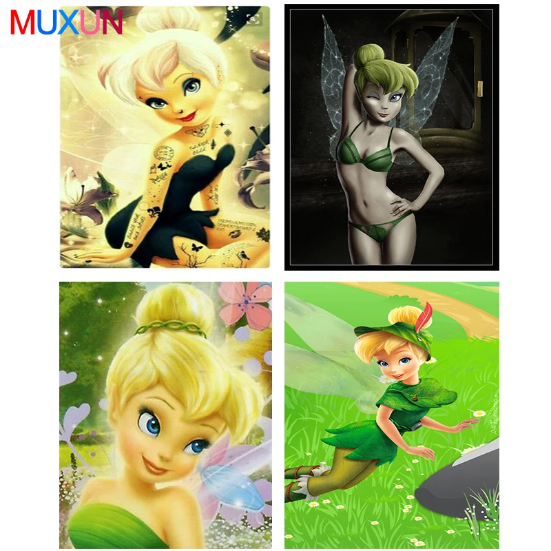 Muxun Full Square/Round Drill 5D Diy Diamond Painting Butterfly Fairy Embroidery Cross Stitch 3D Home Decor Gift Handmake Rp084 | Дом и сад