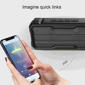 

Portable Wireless Bluetooth Speakers 10W Stereo Sound 15H Working Waterproof for Outdoors Travel Pool Home Party New Arr