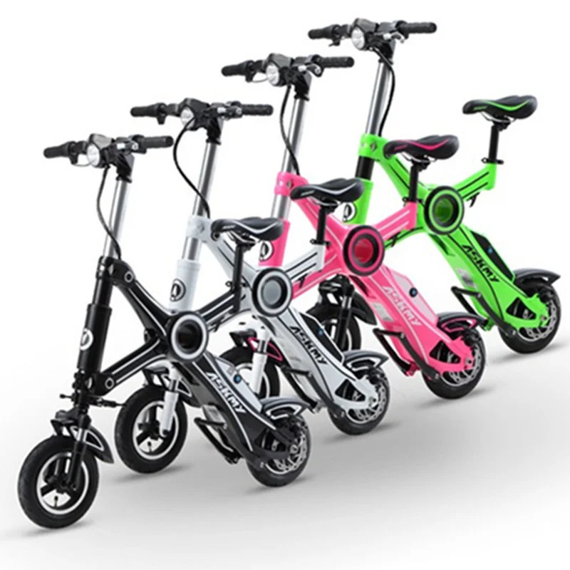 skmy x3 Portable Electric Bike Electric Scooters With Seat 12 Inch Brushless Motor 250W 36V Foldable Electric Scooter For Adult (10)