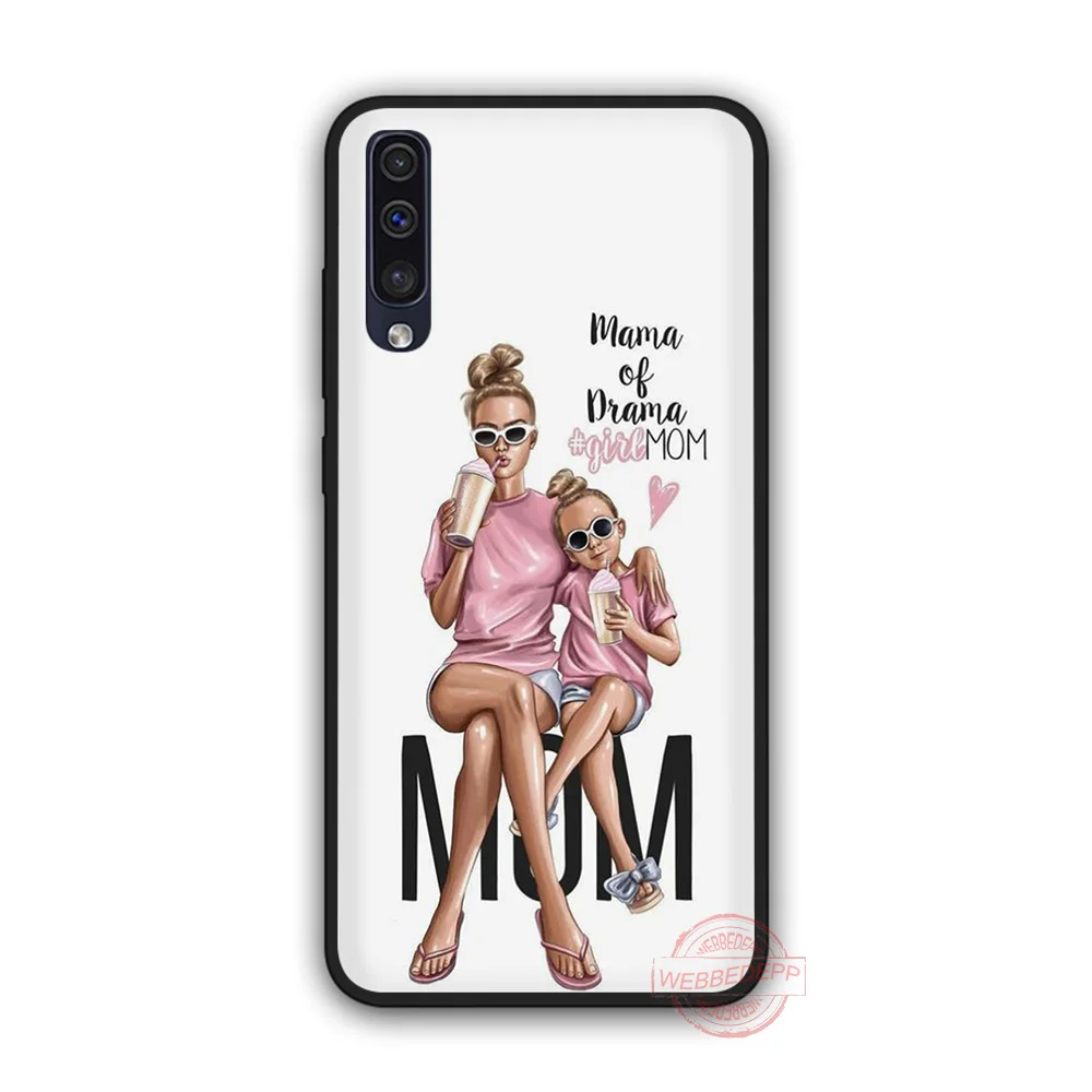 2 WEBBEDEPP мама и дочь рисунок мягкий чехол для телефона для samsung A10S A6 7 8 9 A10 20 A40 A50 A60 A70S M10 M20 30 - Цвет: 2