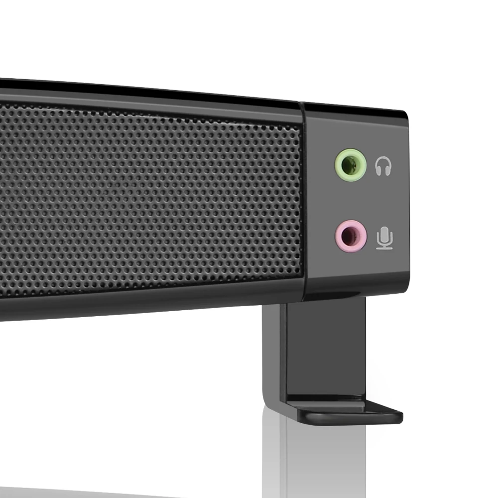 Smalody Саундбар динамики с питанием от USB Домашний кинотеатр 5 Вт стерео сабвуфер с микрофоном Поддержка линии в воспроизведения музыки для ТВ компьютера