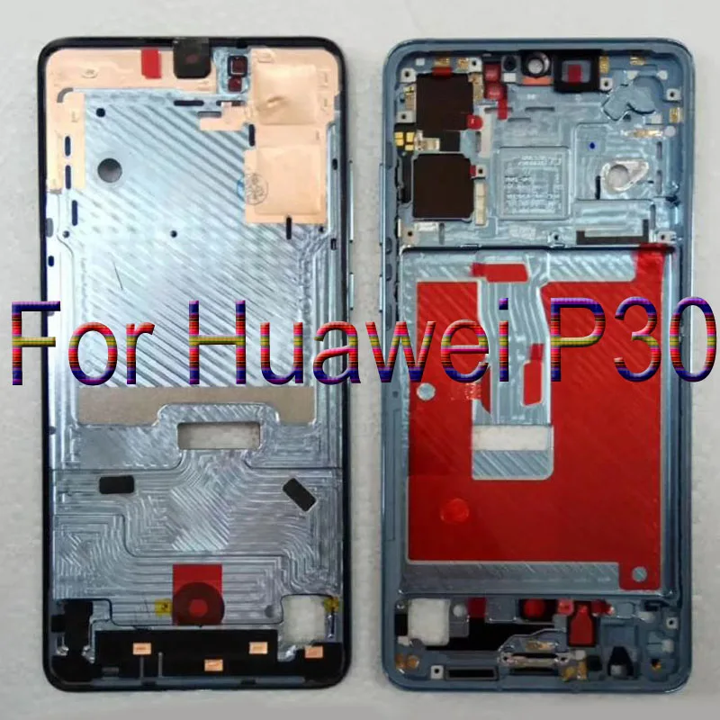 Передняя рамка ЖК-дисплея для Huawei P30 корпус средняя без кнопок питания и
