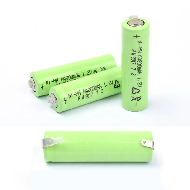 1,2 V 800mah Ni-MH AA батарея никель-кадмиевый аккумулятор Сварка никель-листовые батареи для RC игрушка бритва светодиодный свет