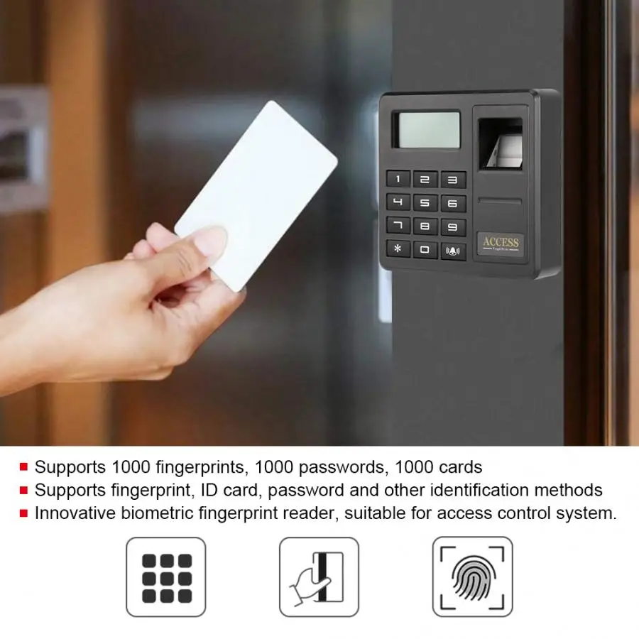 Интеллектуальная система контроля доступа с паролем отпечатков пальцев RFID 125 кГц Wiegand26 система контроля доступа с паролем
