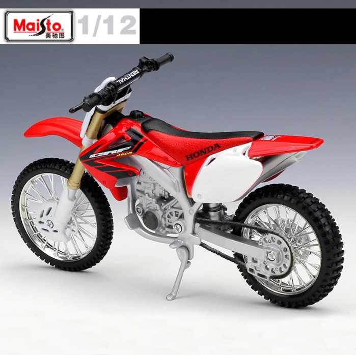 Модель мотоцикла Maisto CRF450R для детских игрушек литая металлическая модель
