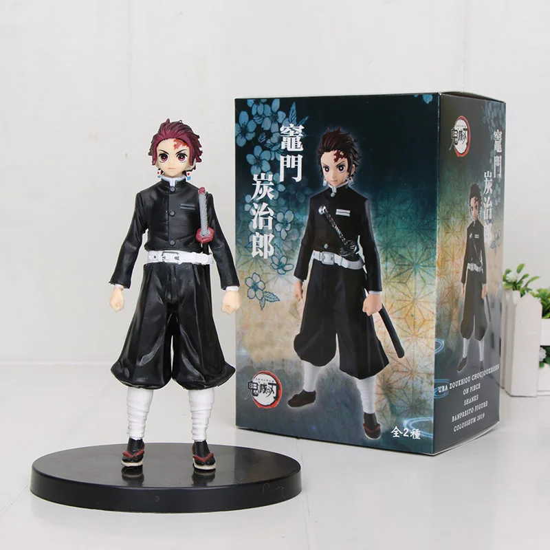 16 см аниме демон убийца фигурка игрушка Черный Kamado Tanjiro Demon Slayer Kimetsu No Yaiba ПВХ фигурка рождественские подарки