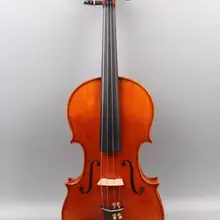 4/4 Stradivari скрипка ручной работы сладкий звук пламя Кленовая ель с чехлом#3119