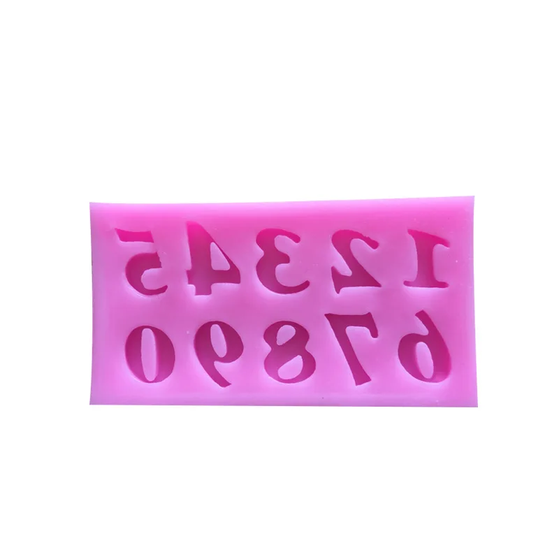 With Numbers Silica Gel Fondant Cake Mould Chocolate Mold Ultra-Light Clay Mould Food Grade Silicone Mould Currently Available
