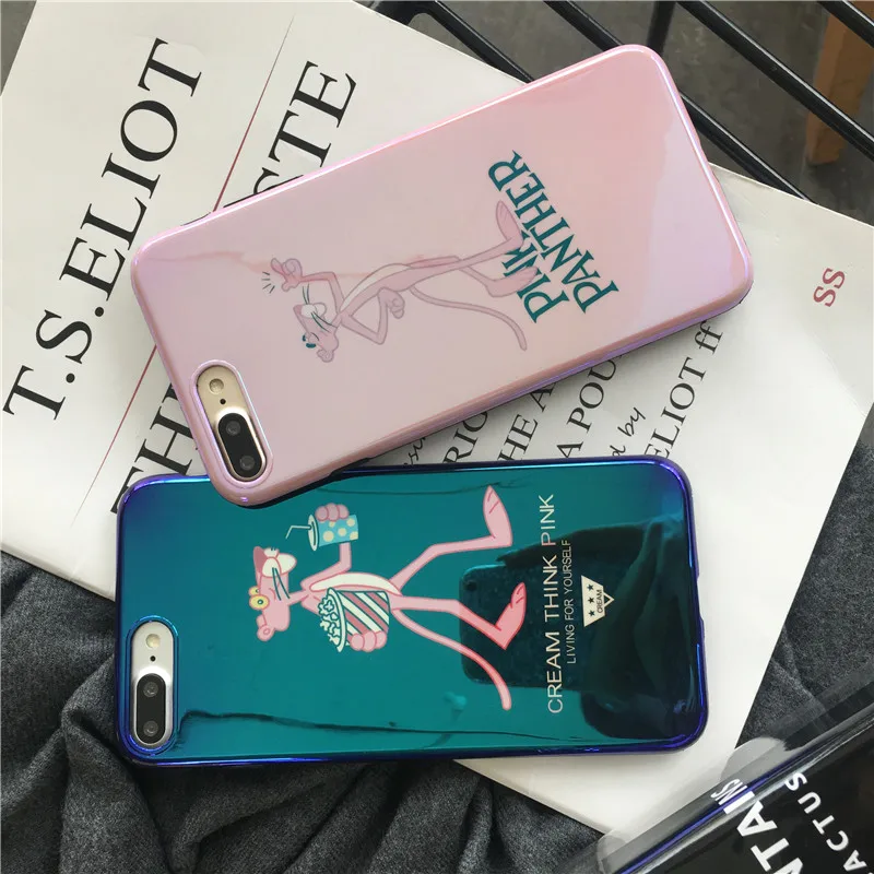 Casing iphoneX 6 6s 7 8 Plus XR XS Max Soft Case Blu-ray Cartoon Leopard Shell | Мобильные телефоны и