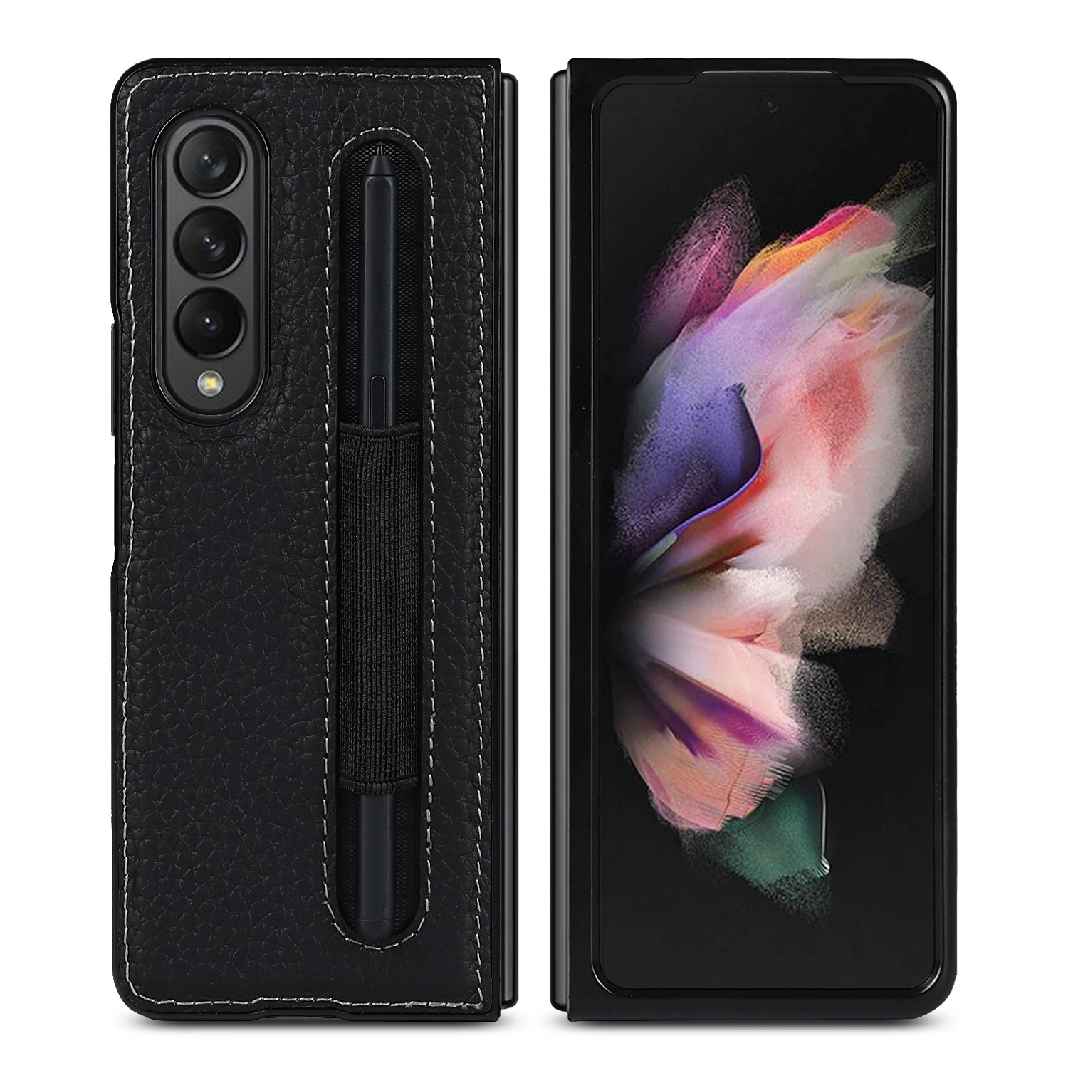 

Роскошный чехол из натуральной кожи для Samsung Galaxy Z Fold 3 W22