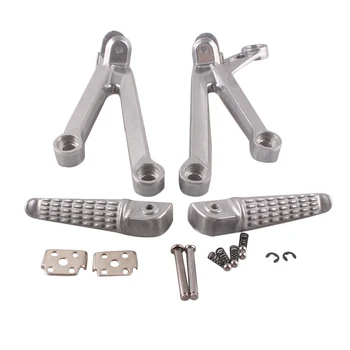

Aluminum Alloy Motorcycle Rear Passenger Foot Pegs Footrest Brackets for Kawasaki Ninja ZX-10R ZX10R 2004 2005 Custom