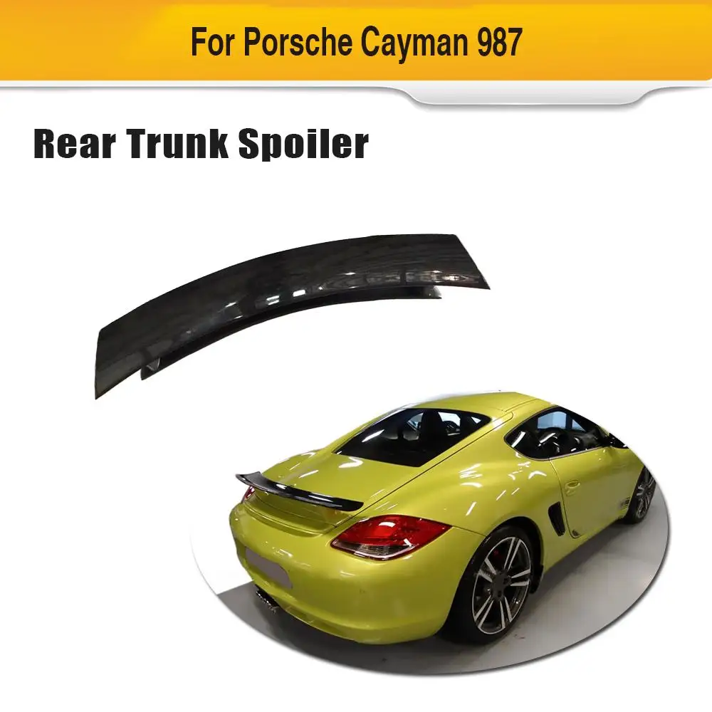 Автомобильный спойлер заднего багажника, крыла для Porsche 987 Cayman 2005-2012 спойлер из углеродного волокна