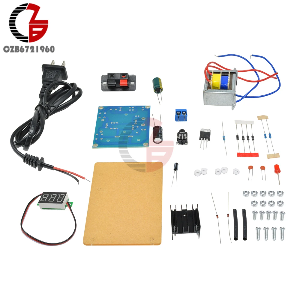 Continuously Adjustable Regulated DC Power Supply DIY Kit LM317 1.251