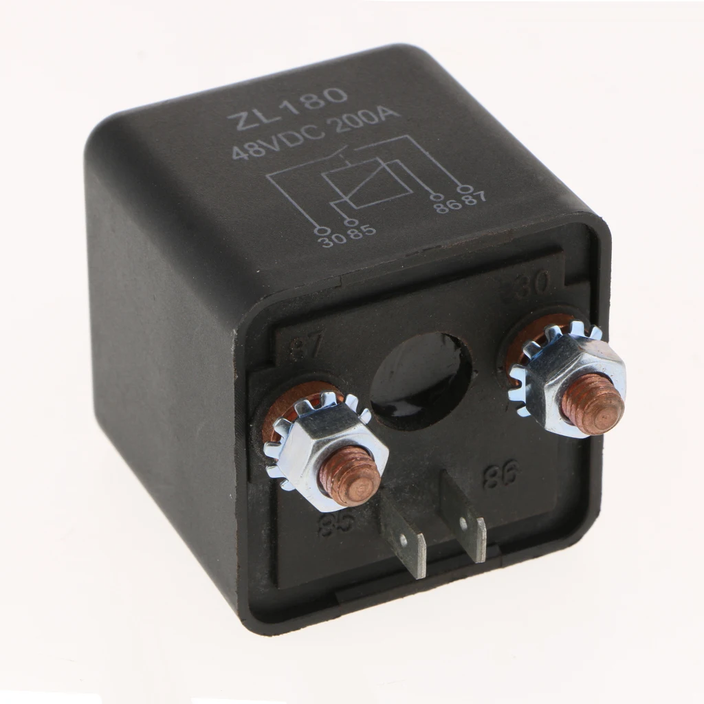200A DC 48V High Current Auto Car Starter Relay 2 Pin SPST Start Contactor On/Off Switch