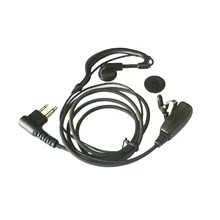 2 pinos gancho da orelha G-SHAPE fone de ouvido fone de ouvido fone de ouvido ptt para motorola rádios bidirecionais gp300 gp88s gp2000 gp68 walkie talkie