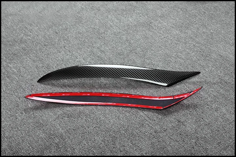 Настоящая карбоновая фара Брови Веки Крышка для Mazda RX8 2008-2012 RX 8 FRP волокно стекло черный праймер бровей 1 пара