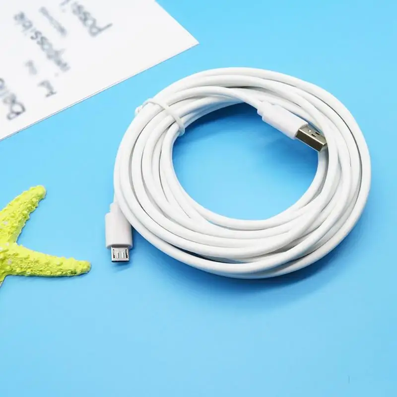 8 м/26 футов удлинитель питания Android Micro USB интерфейс для Wyze Cam Pan для Oculus Go камера безопасности для YI Dome/домашняя камера