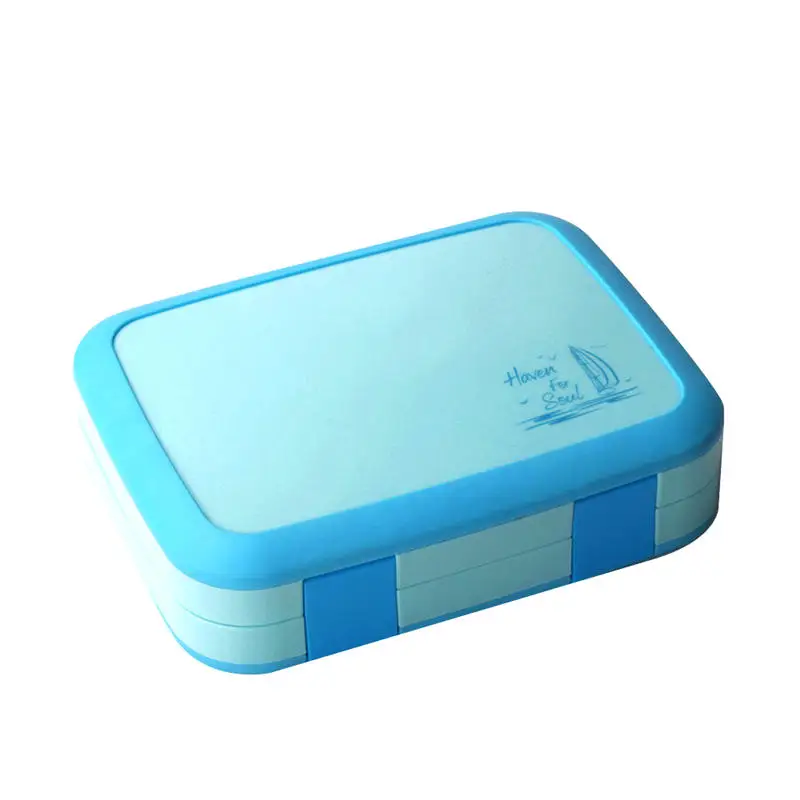 Портативный Ланч-бокс для микроволновки сетки Bento Box для школьников дети столовая посуда коробки контейнера для хранения еды