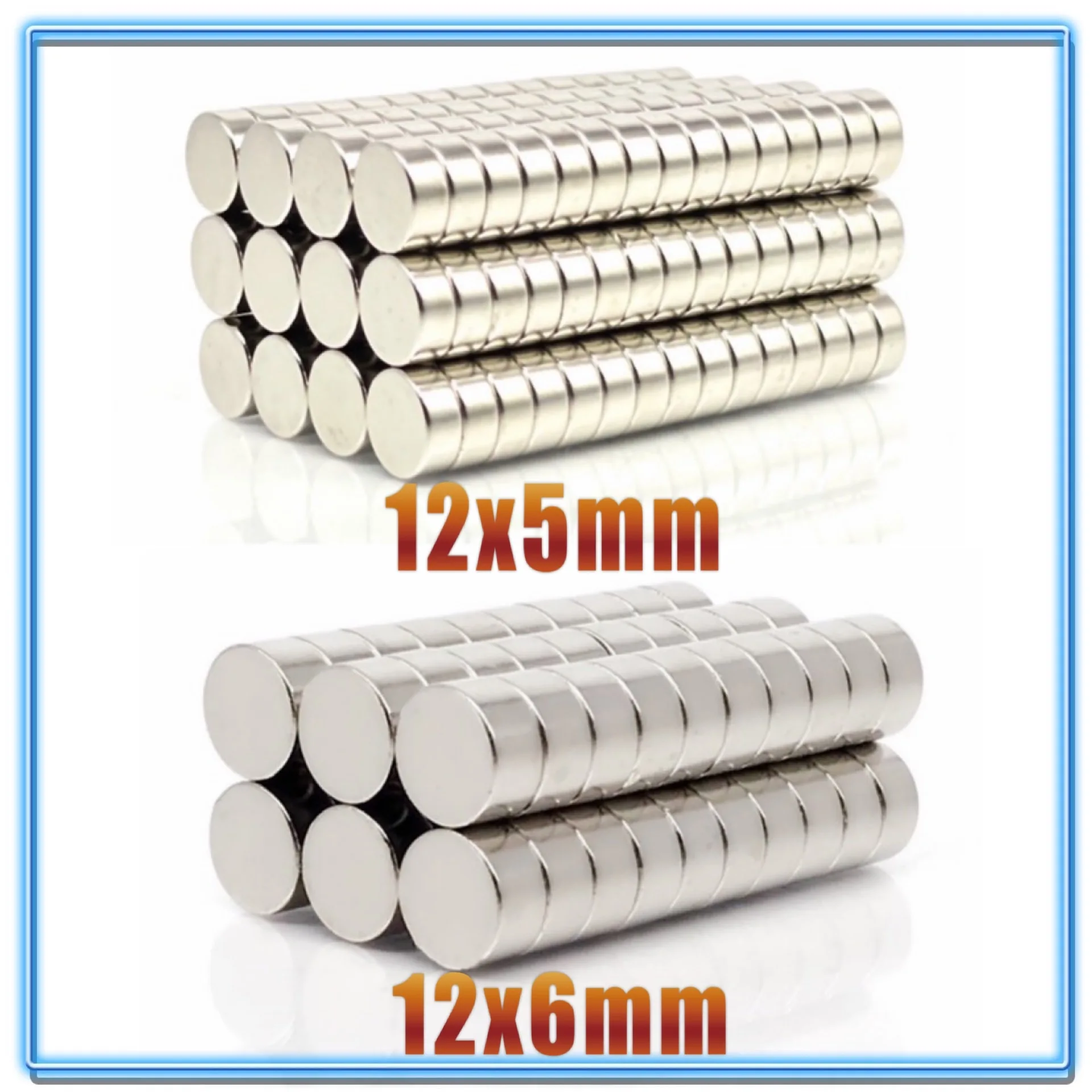 Round NdFeB Neodymium Disc Magnets Dia 12mm x 5mm 12x5 12x6mm N35 Rare Earth Magnet 12*5 12*6 12x Round Magnets Neodymium Magnets