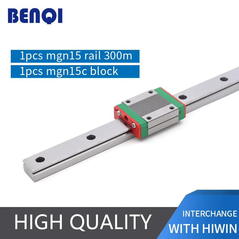 Линейный коннектор MGN15C + rail MGN15 L300mm Миниатюрные линейные направляющие по низкой