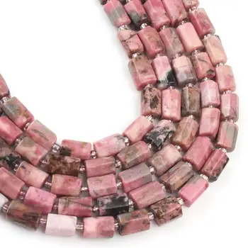 

6X9mm Natural Pink Rhodochrosite Stone Beads Cylinder Shape Loose Spacer Beads For Jewelry Making DIY Bracelet Necklace