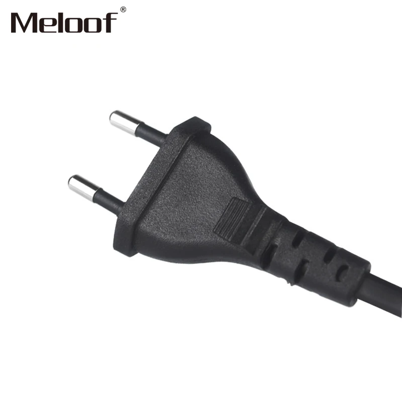 EU Plug black 2Pin Кабель 1,8 м 250 В 2.5A США провод кабель шнур провод питания AC Система электроснабжения ЕС свинцовый провод, кабель шнур питания - Цвет: EU Plug black