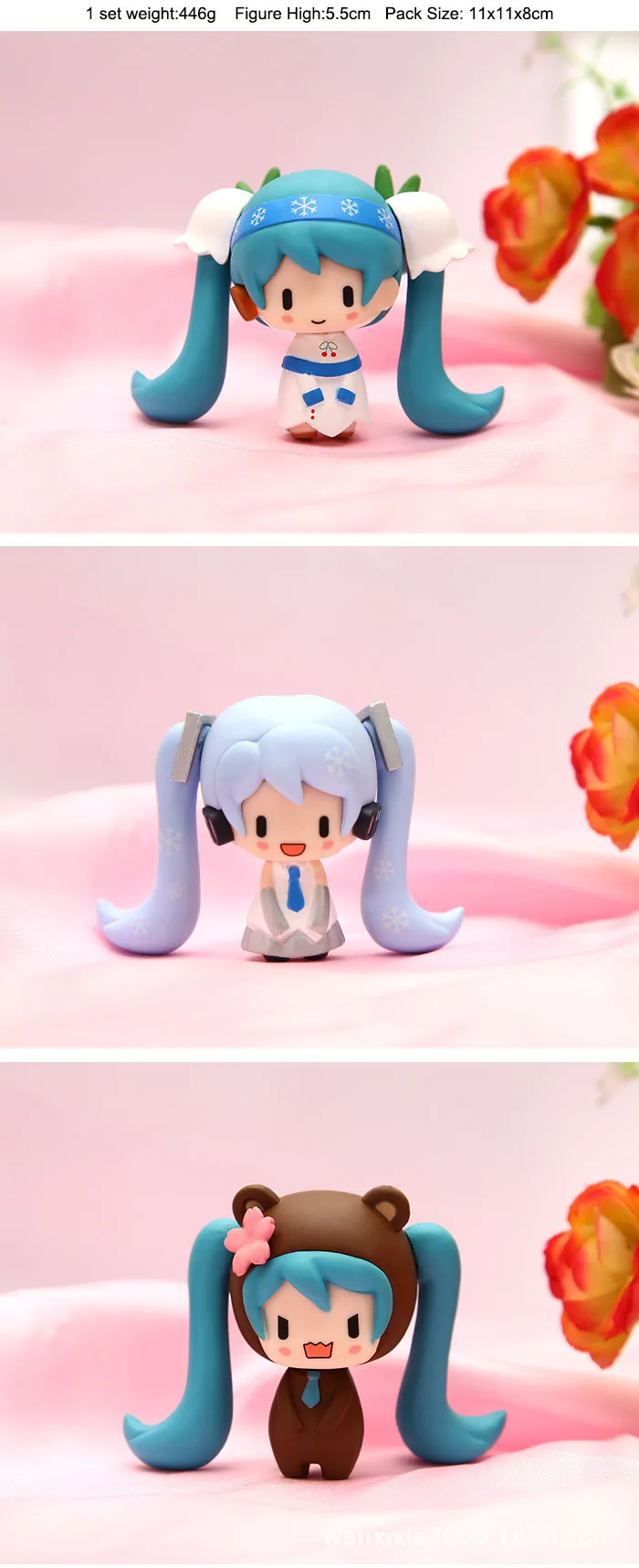 Hatsune Miku Meng Expression Cute Hatsune 6-a Set of Boxed Small Garage Kit