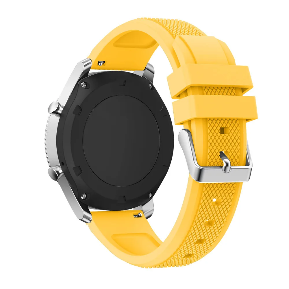 Yellow Новинка, лидер продаж, Модный спортивный силиконовый браслет, ремешок для samsung gear S3 Frontier, высокое качество, Прямая поставка - Цвет: Yellow