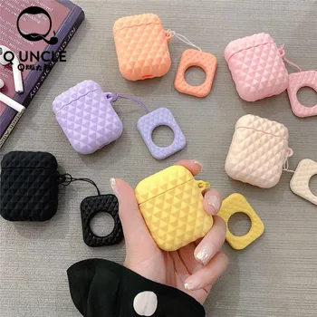 

Q UNCLE Luxury Diamond Earphone Shell for Apple Airpods 1/2 Generation Bluetooth Headset Universal Silicone Headphone Cover Box