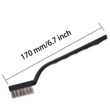 

6pcs Small Wire Hand Brush Set Stainless Steel Brushes Paint Rust Remover Tool