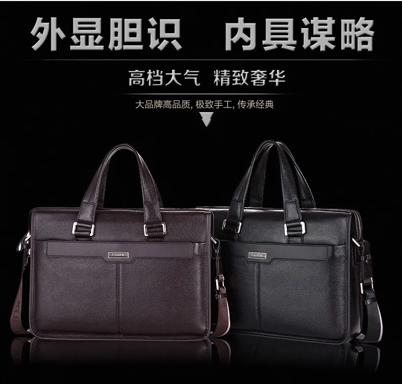 Роскошный брендовый мужской портфель из воловьей кожи, деловая сумка из натуральной кожи, кожаный портфель для ноутбука, сумки на плечо, мужские сумки-мессенджеры, дорожные сумки