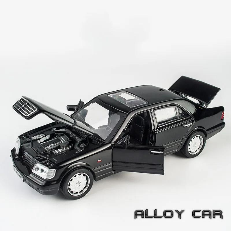 KIDAMI 1:32 Модель Автомобиля AMG W140 звусветильник лампа игрушка автомобиль модель