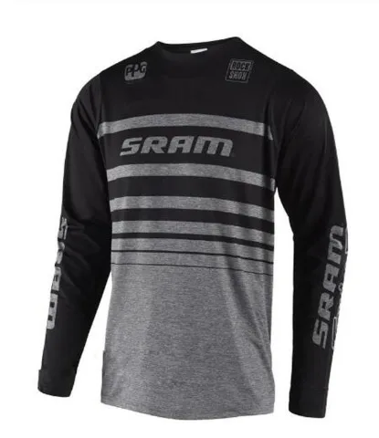 Горные Джерси эндуро Mx крест Мотокросс FIT SRAM Джерси Байк мото Джерси BMX DH Джерси - Цвет: Серый