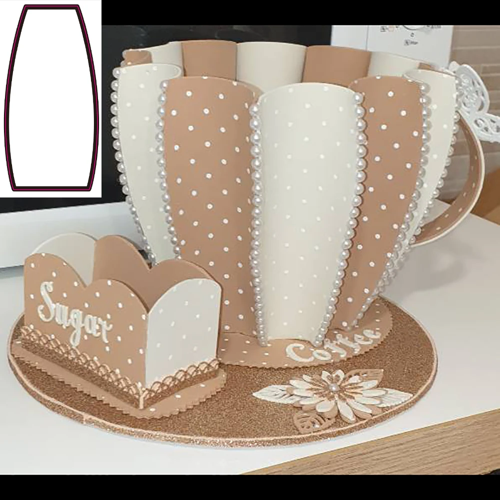 New Cup holder Die Cut Letter Metal Cutting Dies Stencil Scrapbooking Embossing New Christmas