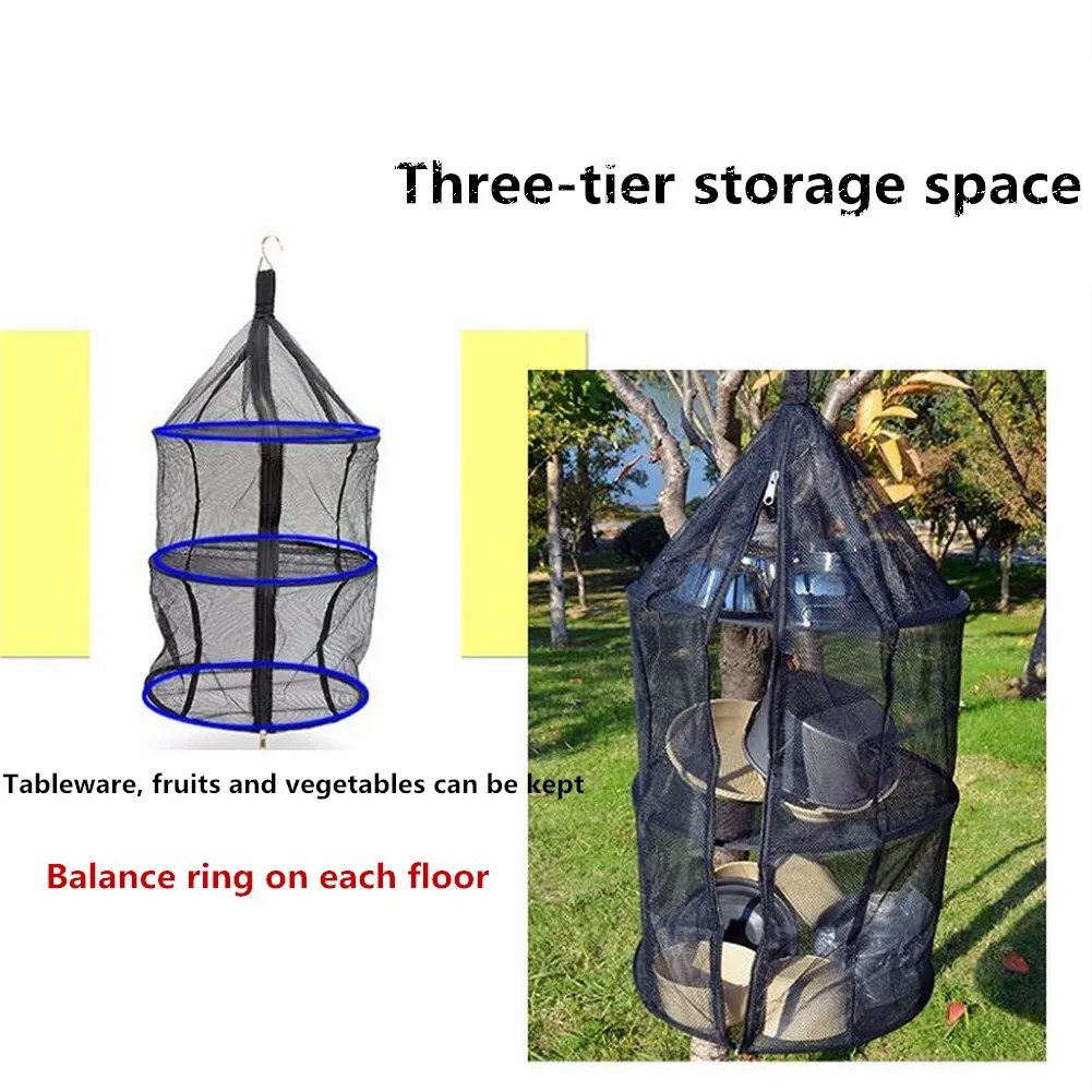 3 слоя сетки сетка для сушки стеллаж для выставки товаров складной вешалками для стирки свитер корзина мульти-функциональный Открытый Кемпинг корзина для хранения