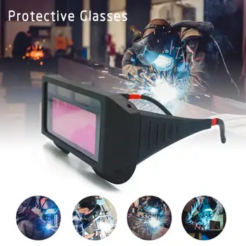 

NEW Welding Goggles Solar Powered Auto Darkening Adjustable Welding Mask Glasses Helmet Eyes Protective Goggle Welder Glasses